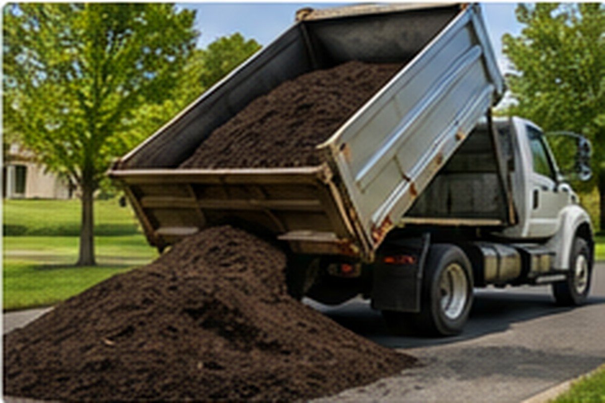 Landscape material delivery for mulch topsoil and stone near Rotterdam NY