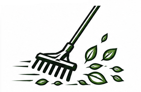 Spring and fall yard cleanup icon