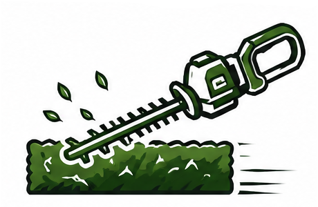 Shrub and hedge trimming icon