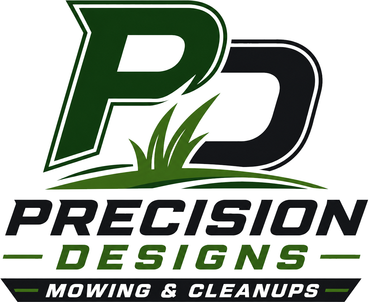 Precision Designs Mowing & Cleanups logo